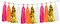 20PCS Hot Pink Orange DIY Tissue Tassel Banner Paper Party Garland Streamer for Graduation Summer Luau Flamingo Girl Baby Shower Pumpkin Birthday Party Wedding Nursery Classroom Décor